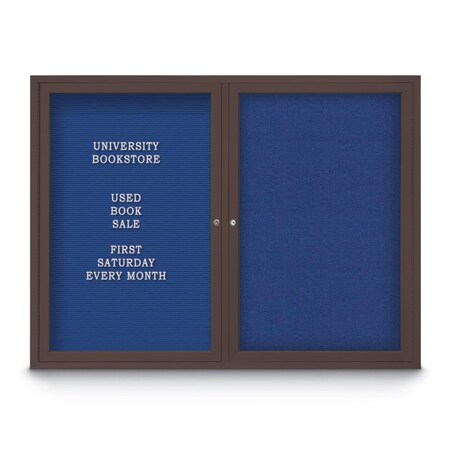 United Visual Products Corkboard, Cloud/Satin, 60" x 36" UV432H-SATIN-CLOUD